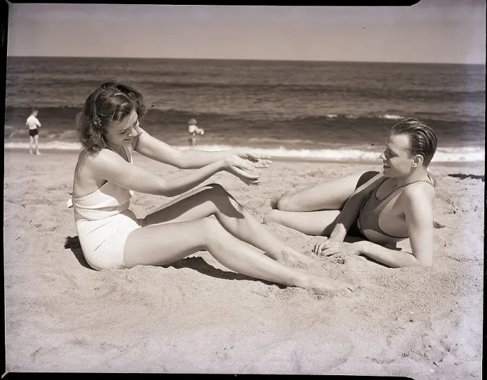 Framed Print : Couple at the Beach Framed Print : Couple at the Beach