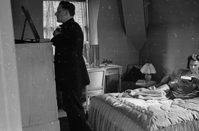 Framed Print : Couple In Bedroom