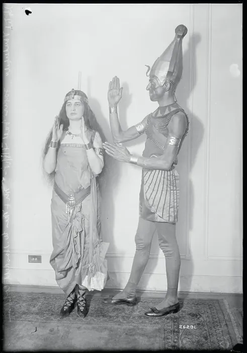 Framed Print : Couple in Eastern Costume Framed Print : Couple in Eastern Costume