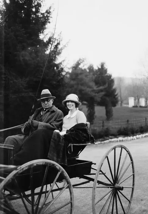Framed Print : Couple Riding in a Carriage Framed Print : Couple Riding in a Carriage