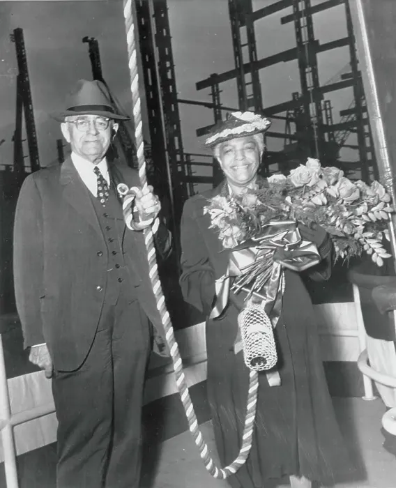 Framed Print : Couple at Ship Launching Framed Print : Couple at Ship Launching