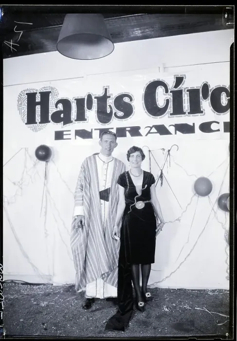 Framed Print : Couple Standing At Circus Framed Print : Couple Standing At Circus