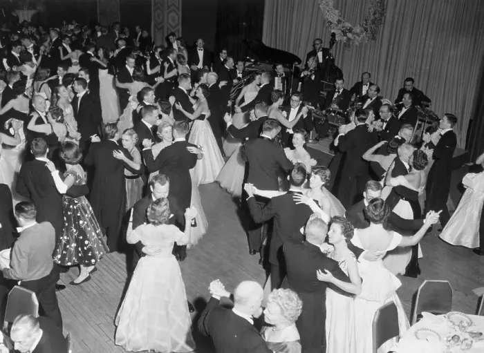 Framed Print : Couples Dancing Away at Senior Dance Framed Print : Couples Dancing Away at Senior Dance