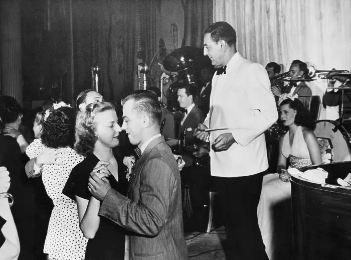 Framed Print : Couples Dancing to Guy Lombardo Orchestra Framed Print : Couples Dancing to Guy Lombardo Orchestra