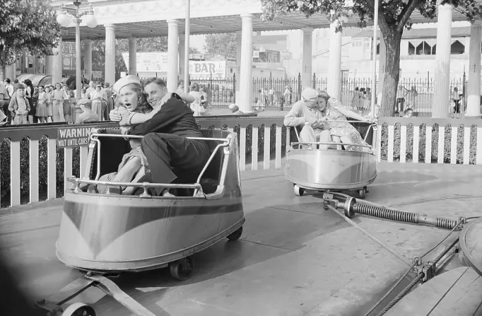 Framed Print : Couples Enjoying Ride On The Whip Framed Print : Couples Enjoying Ride On The Whip