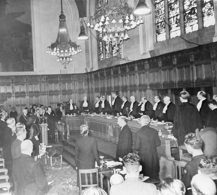 Framed Print : Court of International Justice Opening Day Framed Print : Court of International Justice Opening Day