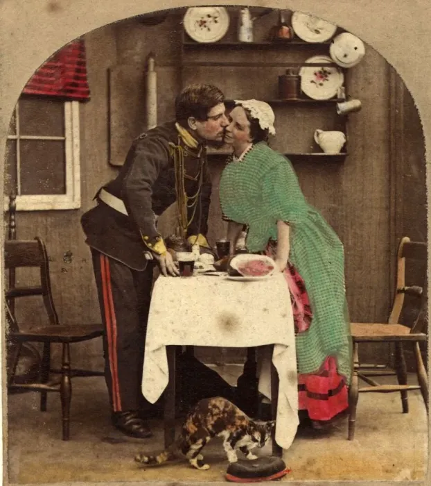 Framed Print : Courting Couples Framed Print : Courting Couples
