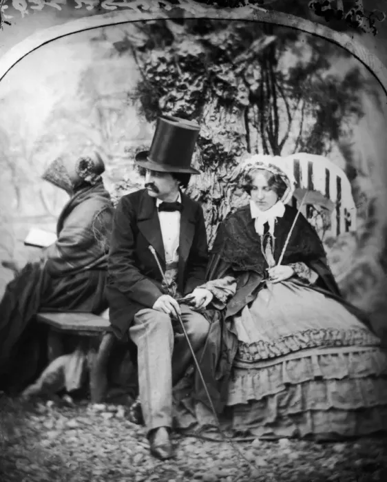 Framed Print : Courting Victorians Framed Print : Courting Victorians