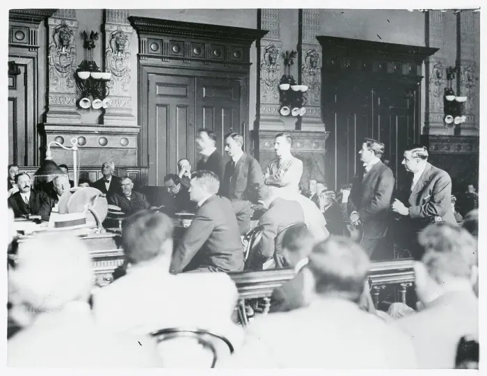 Framed Print : Courtroom Scene ca. 1912 Framed Print : Courtroom Scene ca. 1912