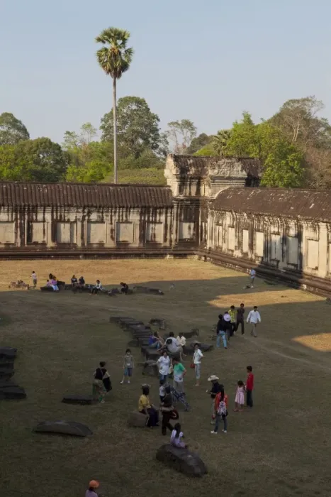 Framed Print : Courtyard at Angkor Wat Framed Print : Courtyard at Angkor Wat