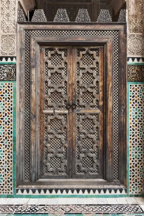 Framed Print : Courtyard Doorway, Fes Framed Print : Courtyard Doorway, Fes