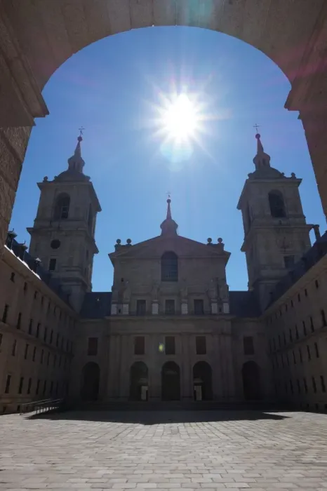 Framed Print : Courtyard and FaAzade of Basilica El Escorial, San Lorenzo de El Escorial, Spain Framed Print : Courtyard and FaAzade of Basilica El Escorial, San Lorenzo de El Escorial, Spain