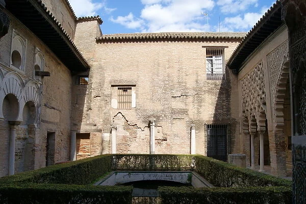 Courtyard of the Real AlcAazar de Sevilla, Spain