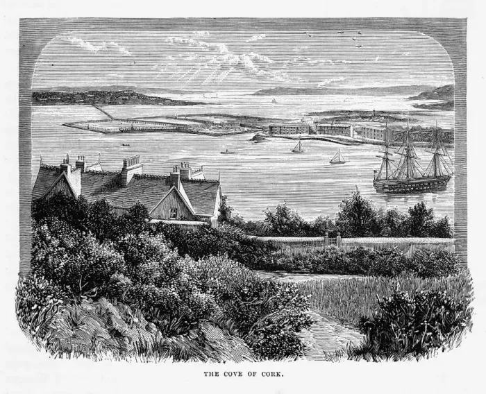 Framed Print : Cove of Cork, County Cork, Ireland Victorian Engraving, 1840 Framed Print : Cove of Cork, County Cork, Ireland Victorian Engraving, 1840