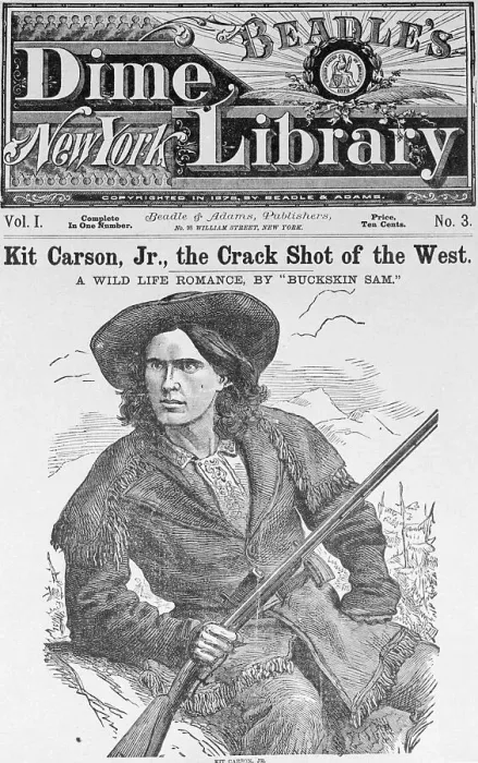 Framed Print : Cover of Beadle's Dime New York Library