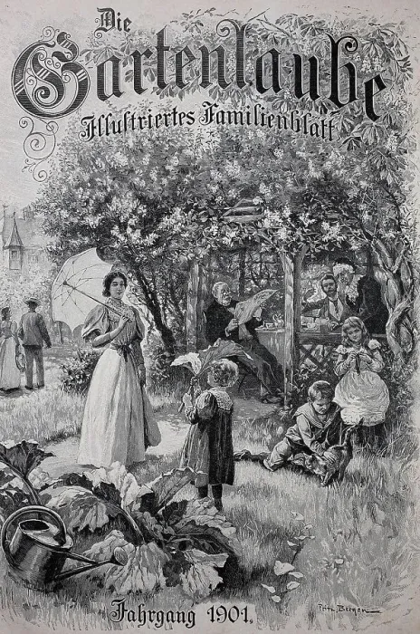 Framed Print : Cover of the family magazine Die Gartenlaube in 1901, Germany, Historic, digital reproduction of an original 19th-century original, original date unknown Framed Print : Cover of the family magazine Die Gartenlaube in 1901, Germany, Historic, digital reproduction of an original 19th-century original, original date unknown