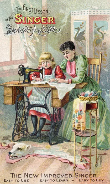 Framed Print : Cover Of Singer Sewing Machine Manual Framed Print : Cover Of Singer Sewing Machine Manual