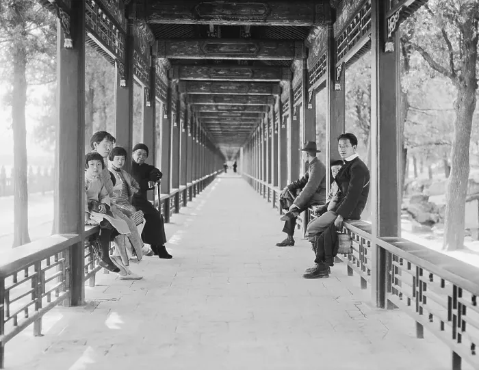 Framed Print : The Covered Walkway at the Summer Palace Framed Print : The Covered Walkway at the Summer Palace