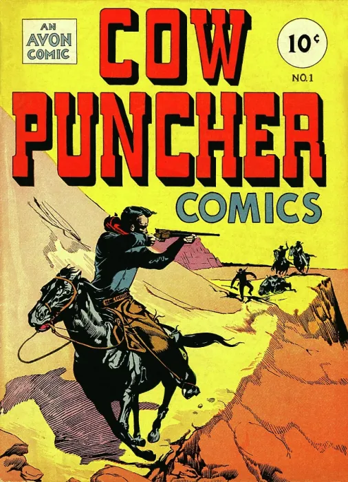 Framed Print : Cow Puncher Comics Framed Print : Cow Puncher Comics