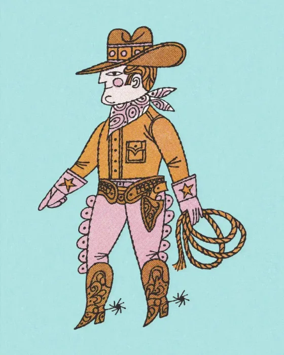 Framed Print : Cowboy. http: /  / csaimages.com / images / istockprofile / csa_vector_dsp.jpg