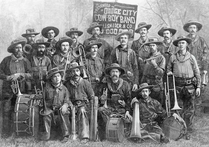 Framed Print : Cowboy Band from Kansas Framed Print : Cowboy Band from Kansas