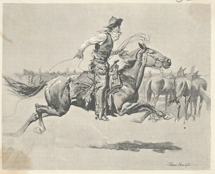 Framed Print : Cowboy on Horseback in a Full Gallop Framed Print : Cowboy on Horseback in a Full Gallop
