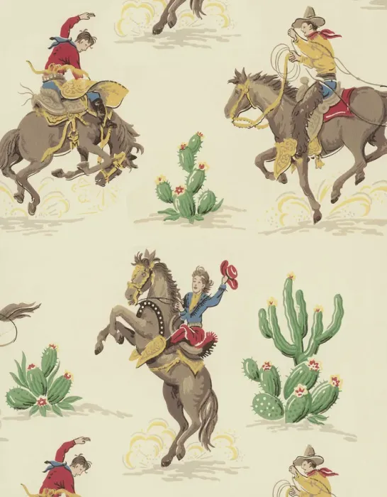 Framed Print : Cowboy Pattern Framed Print : Cowboy Pattern