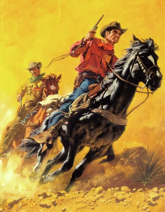 Framed Print : Two Cowboys Framed Print : Two Cowboys