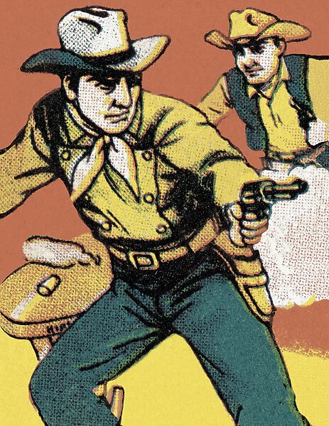 Two Cowboys with Guns