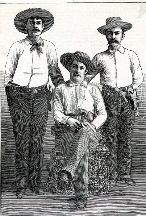 Framed Print : Three Cowboys In Print Article
