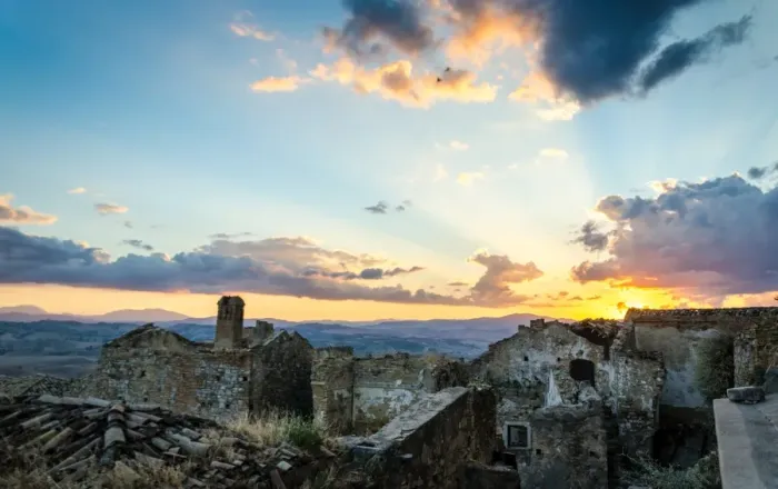 Framed Print : Craco - The ghost town Framed Print : Craco - The ghost town