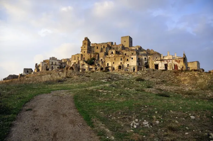 Framed Print : Craco, the ghost town Framed Print : Craco, the ghost town
