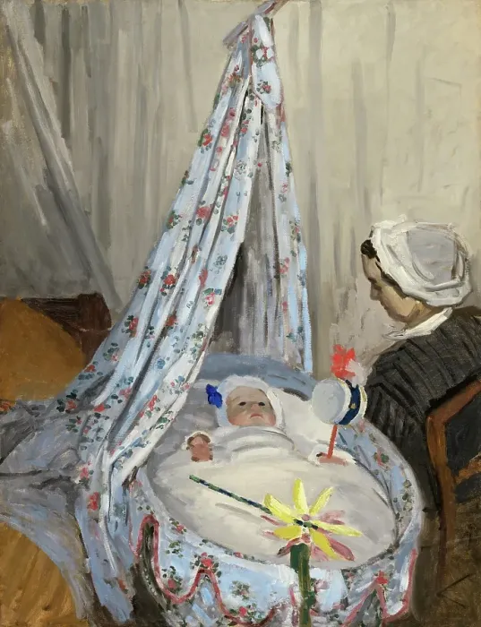 Framed Print : The Cradle - Camille With The Artists Son Jean Framed Print : The Cradle - Camille With The Artists Son Jean