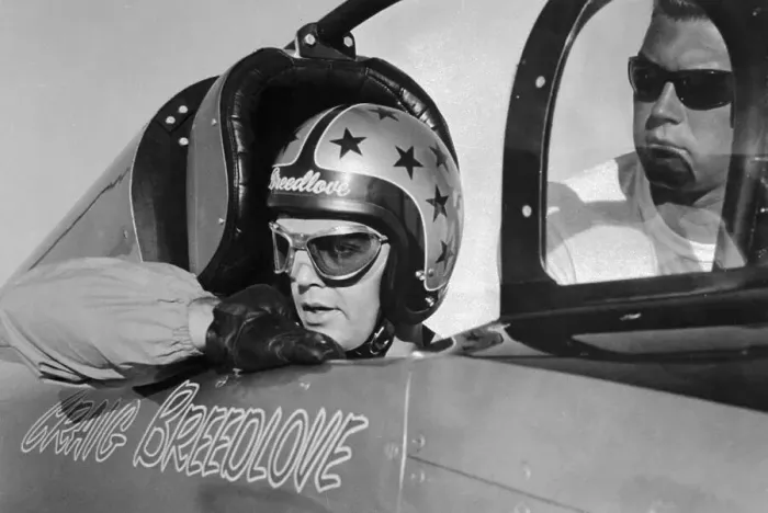 Framed Print : Craig Breedlove Sitting In his Car Framed Print : Craig Breedlove Sitting In his Car