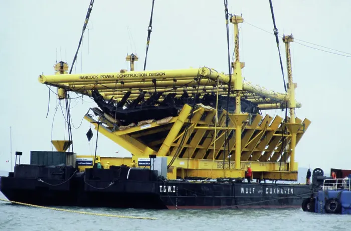 Framed Print : Crane Rig Raising Sunken Mary Rose Framed Print : Crane Rig Raising Sunken Mary Rose