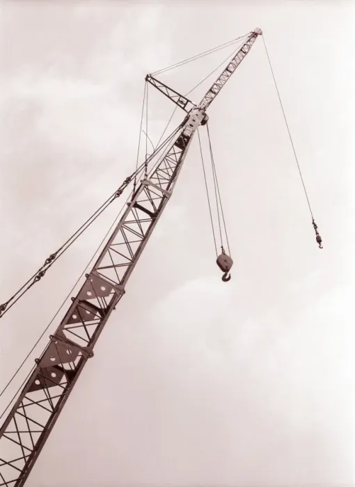 Framed Print : Crane against sky, low angle view Framed Print : Crane against sky, low angle view
