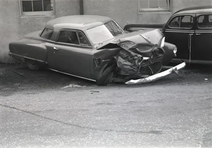 Framed Print : Crashed car Framed Print : Crashed car