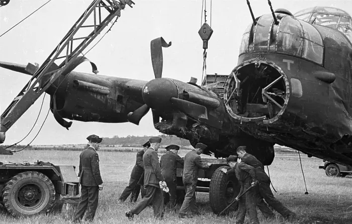 Framed Print : Crashed Lancaster Framed Print : Crashed Lancaster