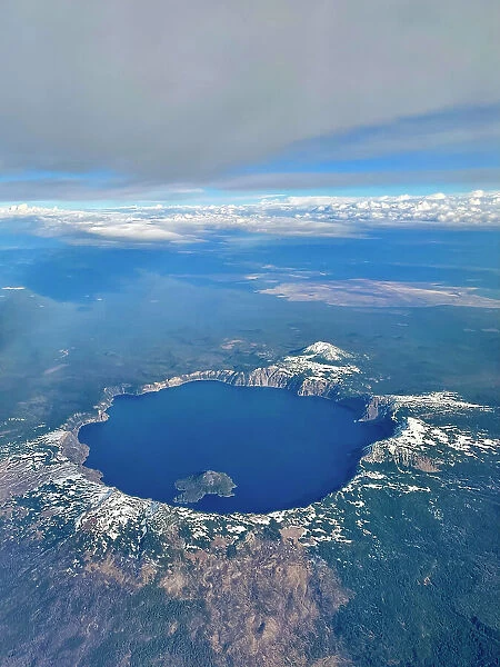 Crater Lake as seen from above