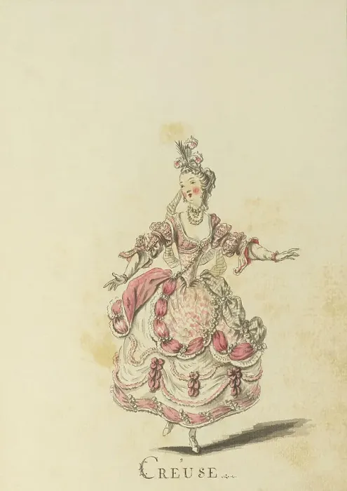 Framed Print : Creuse (Creusa of Corinth) - example illustration of a ballet character Framed Print : Creuse (Creusa of Corinth) - example illustration of a ballet character