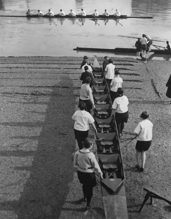 Framed Print : Crew Carries Boat Framed Print : Crew Carries Boat