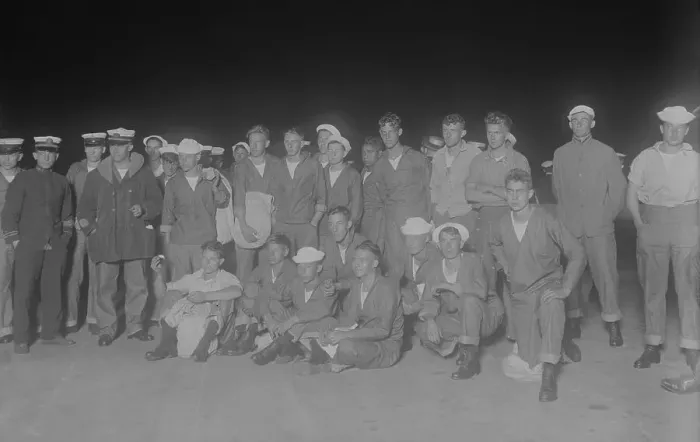 Framed Print : Crew of the S-Five Submarine Framed Print : Crew of the S-Five Submarine