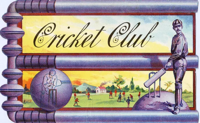 Framed Print : Cricket Club Cigar Box Label 1880 Framed Print : Cricket Club Cigar Box Label 1880