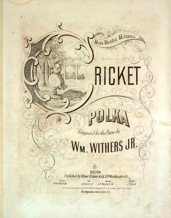 Framed Print : Cricket Polka Framed Print : Cricket Polka