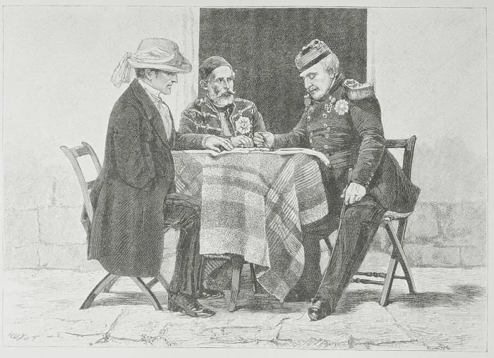Framed Print : Crimean War Generals Meeting Framed Print : Crimean War Generals Meeting