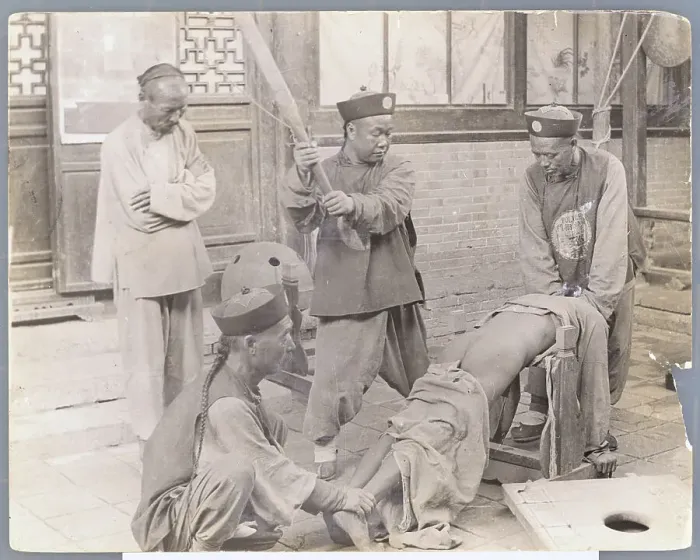 Framed Print : Criminal Being Punished