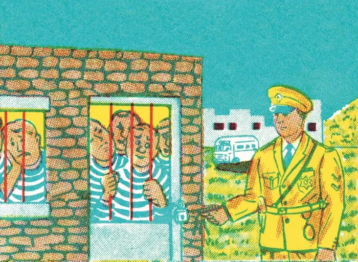 Framed Print : Criminals in jail Framed Print : Criminals in jail