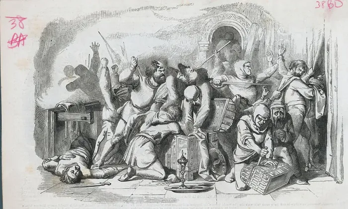 Framed Print : Criminals Rambling Through Jewish Synagogue Treasures