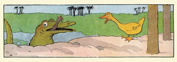 Framed Print : A Crocodile Eats a Native Framed Print : A Crocodile Eats a Native