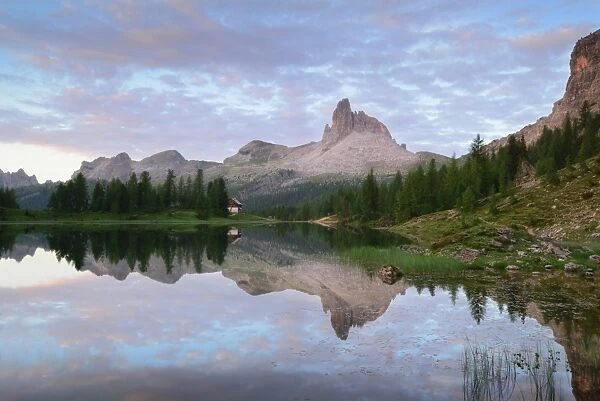 Croda di Lago in the morning, Dolomites